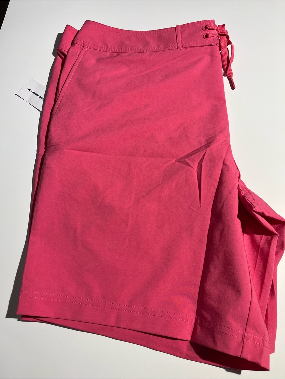 Amazon Essentials Men’s Hot Pink swim trunks